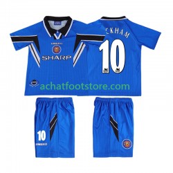 Maillot Manchester United BECKHAM 10 Rétro 3ème Tenue pour Enfant 1996 1988 Manche Courte