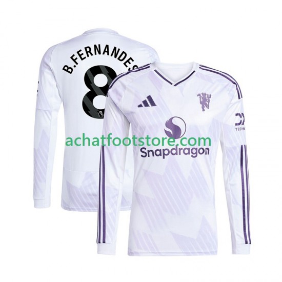 Maillot Manchester United Bruno Fernandes 8 Extérieur Tenue pour Homme 2025-2026 Manche Longue