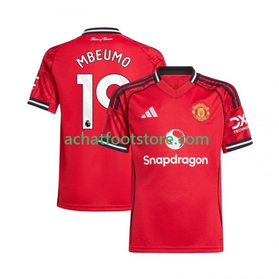 Maillot Manchester United Bryan Mbeumo 19 Domicile Tenue pour Homme 2025-2026 Manche Courte