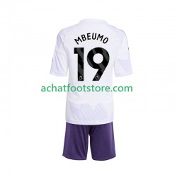 Maillot Manchester United Bryan Mbeumo 19 Extérieur Tenue pour Enfant 2025-2026 Manche Courte
