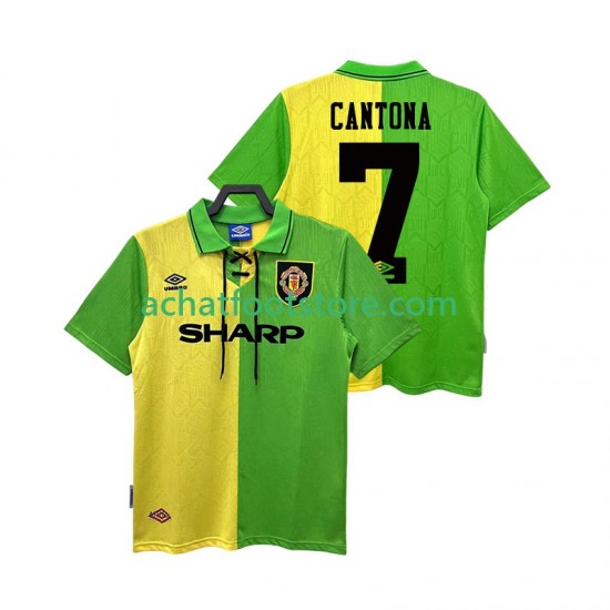 Maillot Manchester United CANTONA 7 Rétro Extérieur Tenue pour Homme 1992 1994 Manche Courte