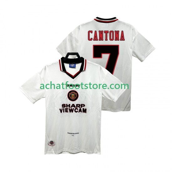 Maillot Manchester United CANTONA 7 Rétro Extérieur Tenue pour Homme 1996 2004 Manche Courte