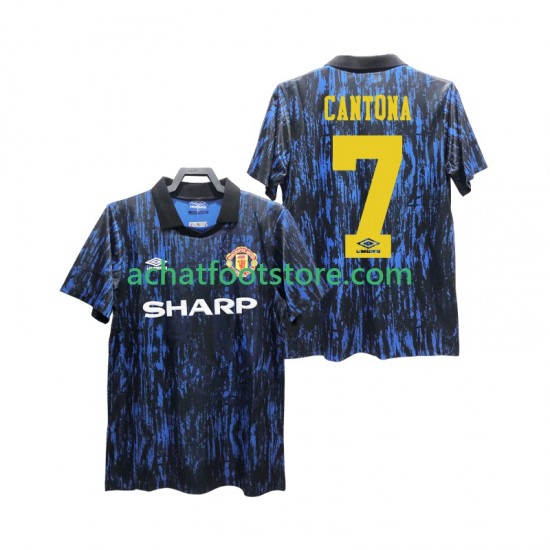 Maillot Manchester United CANTONA 7 Rétro Domicile Tenue pour Homme 1993 Manche Courte