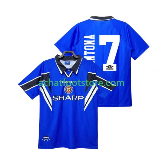 Maillot Manchester United CANTONA 7 Rétro 3ème Tenue pour Homme 1996 1988 Manche Courte
