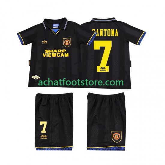 Maillot Manchester United CONTONA 7 Rétro Extérieur Tenue pour Enfant 1993 1994 Manche Courte