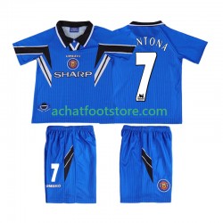 Maillot Manchester United CONTONA 7 Rétro 3ème Tenue pour Enfant 1996 1988 Manche Courte