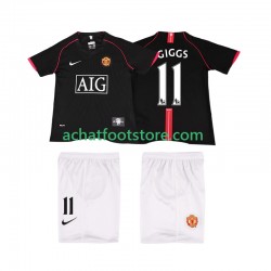 Maillot Manchester United GIGGS 11 Rétro Extérieur Tenue pour Enfant 2007 2008 Manche Courte