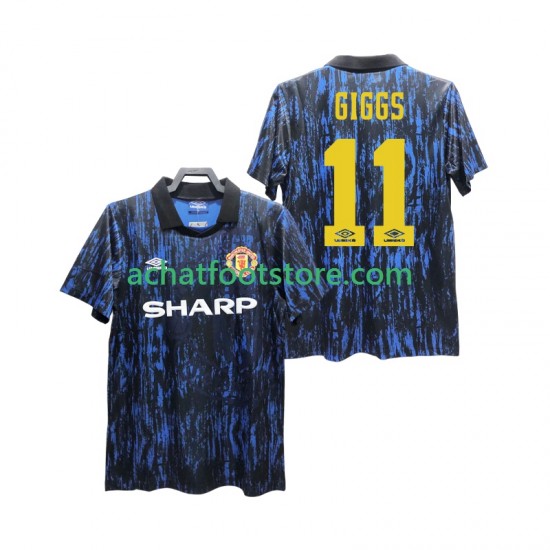 Maillot Manchester United GIGGS 11 Rétro Domicile Tenue pour Homme 1993 Manche Courte