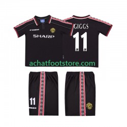 Maillot Manchester United GIGGS 11 Rétro Extérieur Tenue pour Enfant 1988 2002 Manche Courte