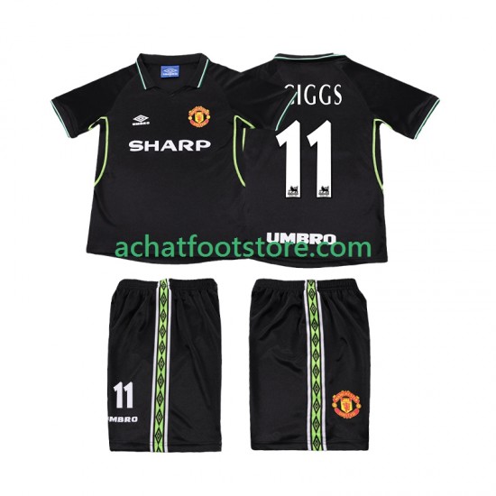 Maillot Manchester United GIGGS 11 Rétro 3ème Tenue pour Enfant 1988 2002 Manche Courte