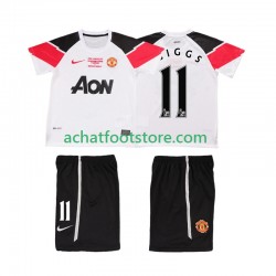 Maillot Manchester United GIGGS 11 Champions League Rétro 3ème Tenue pour Enfant 2011 2012 Manche Courte