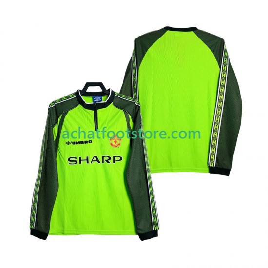 Maillot Manchester United Gardien Rétro Domicile Tenue pour Homme 1988 2022 Manche Longue