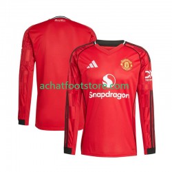 Maillot Manchester United Domicile Tenue pour Homme 2025-2026 Manche Longue