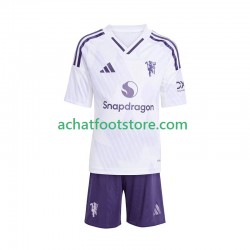 Maillot Manchester United Extérieur Tenue pour Enfant 2025-2026 Manche Courte