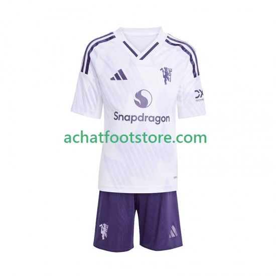 Maillot Manchester United Extérieur Tenue pour Enfant 2025-2026 Manche Courte