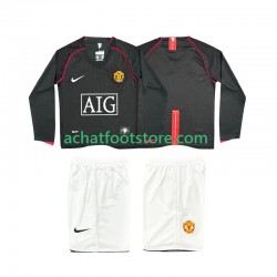 Maillot Manchester United Rétro Extérieur Tenue pour Enfant 2007 2008 Manche Longue