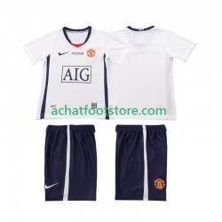 Maillot Manchester United Champions League Rétro Extérieur Tenue pour Enfant 2008 2009 Manche Courte
