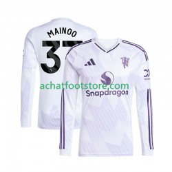 Maillot Manchester United Kobbie Mainoo 37 Extérieur Tenue pour Homme 2025-2026 Manche Longue