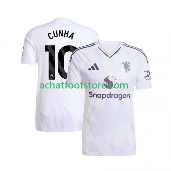Maillot Manchester United Matheus Cunha 10 Extérieur Tenue pour Homme 2025-2026 Manche Courte