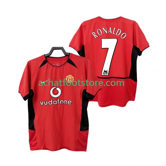 Maillot Manchester United RONALDO 7 Rétro Domicile Tenue pour Homme 2010 1999 Manche Courte