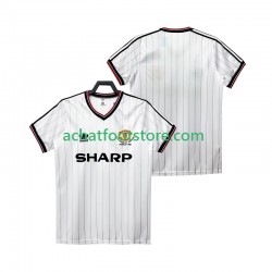 Maillot Manchester United Rétro Extérieur Tenue pour Homme 1983 1984 Manche Courte