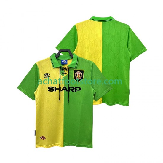Maillot Manchester United Rétro Extérieur Tenue pour Homme 1992 1994 Manche Courte