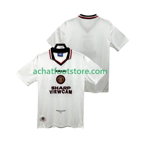 Maillot Manchester United Rétro Extérieur Tenue pour Homme 1996 2004 Manche Courte