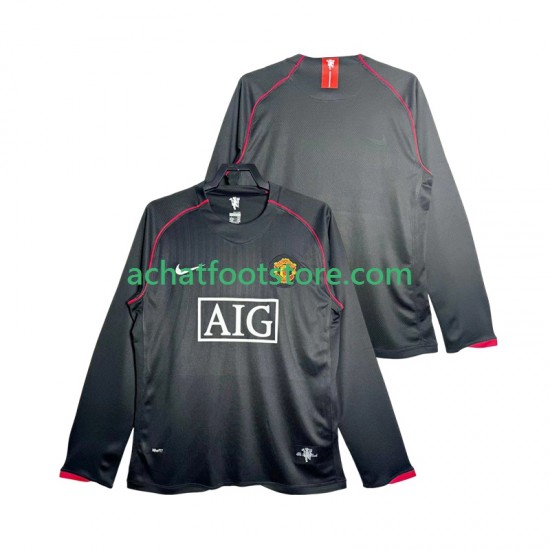 Maillot Manchester United Rétro Extérieur Tenue pour Homme 2007 2008 Manche Longue