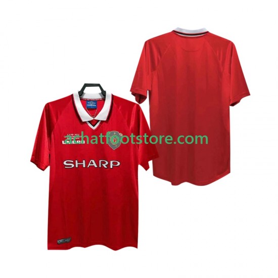 Maillot Manchester United Rétro Domicile Tenue pour Homme 2002 2022 Manche Courte