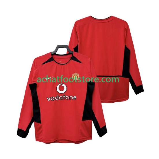 Maillot Manchester United Rétro Domicile Tenue pour Homme 2010 1999 Manche Longue