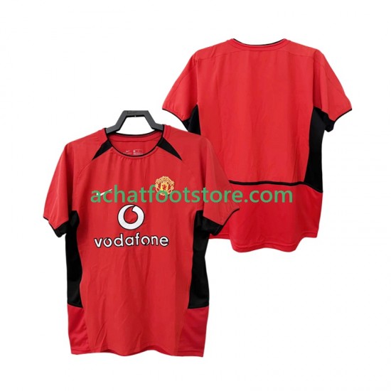 Maillot Manchester United Rétro Domicile Tenue pour Homme 2010 1999 Manche Courte