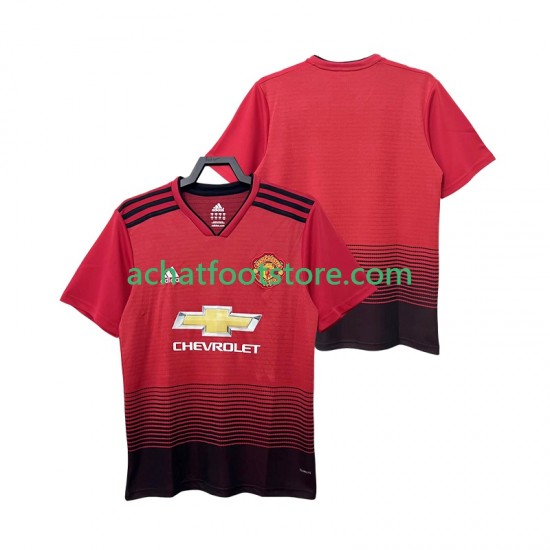 Maillot Manchester United Rétro Domicile Tenue pour Homme 2018 2019 Manche Courte