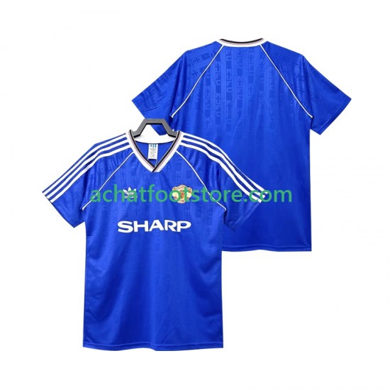 Maillot Manchester United Rétro 3ème Tenue pour Homme 1988 1990 Manche Courte