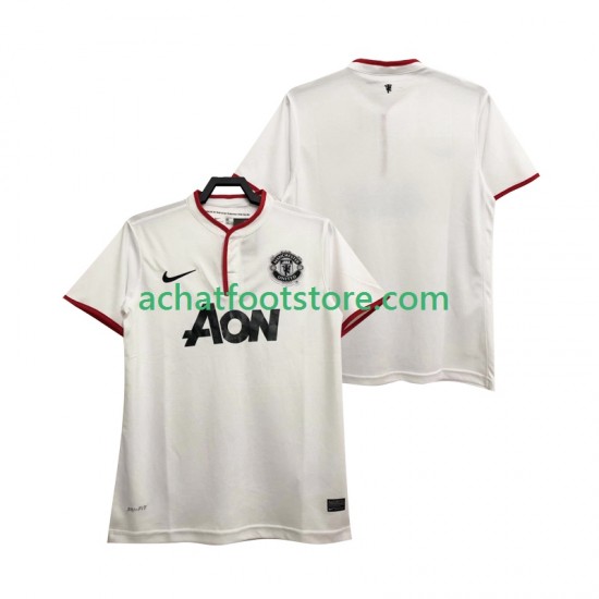 Maillot Manchester United Rétro 3ème Tenue pour Homme 2013 2014 Manche Courte