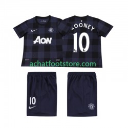 Maillot Manchester United Rooney 10 Rétro Extérieur Tenue pour Enfant 2013 2014 Manche Courte