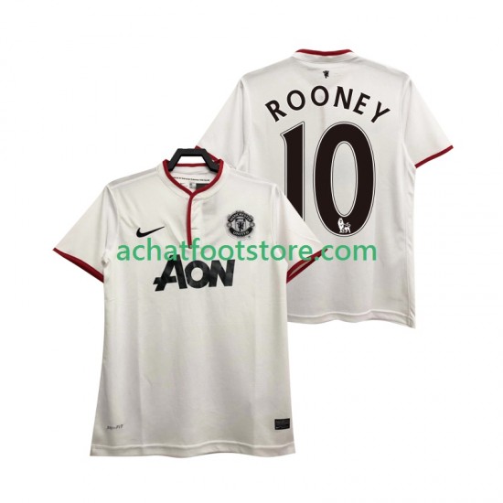 Maillot Manchester United Rooney 10 Rétro 3ème Tenue pour Homme 2013 2014 Manche Courte