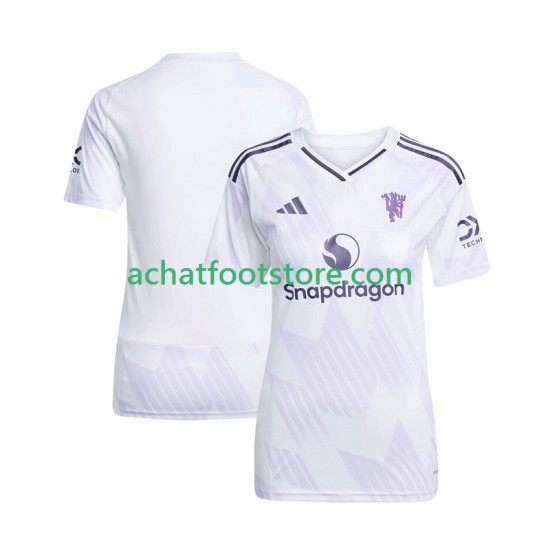 Maillot Manchester United Extérieur Tenue pour Femme 2025-2026 Manche Courte