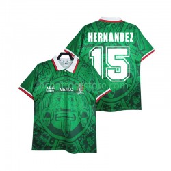 Maillot Mexique HERNANDEZ 15 Rétro Domicile Tenue pour Homme 1988 Manche Courte Maillot Mexique HERNANDEZ 15 Rétro Domicile Tenue pour Homme 1988 Manche Courte