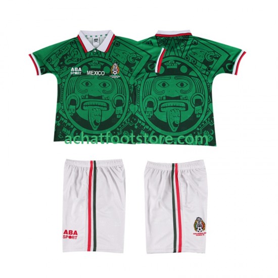 Maillot Mexique Rétro Domicile Tenue pour Enfant 1988 Manche Courte