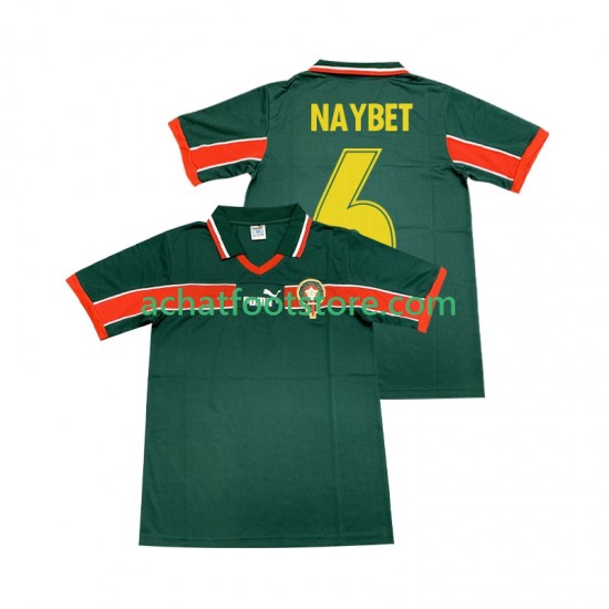 Maillot Maroc NAYBET 6 Rétro Domicile Tenue pour Homme 1988 Manche Courte