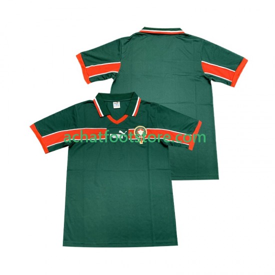 Maillot Maroc Rétro Domicile Tenue pour Homme 1988 Manche Courte