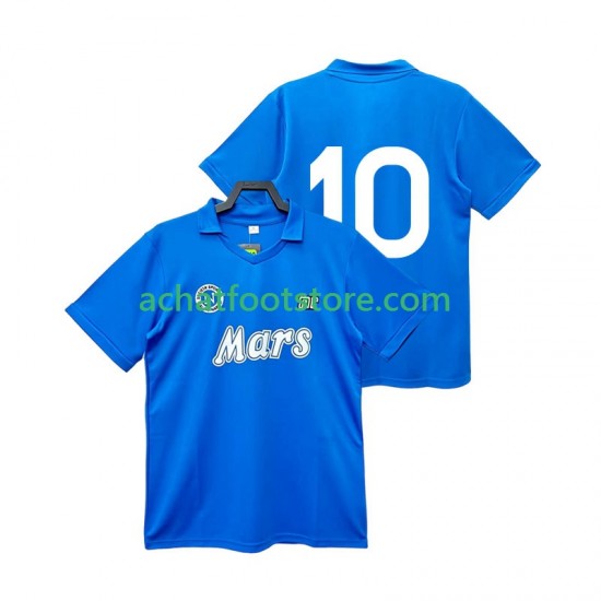Maillot Naples 10 Rétro Domicile Tenue pour Homme 1988 1989 Manche Courte