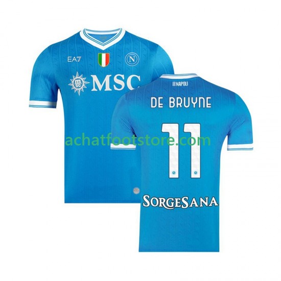 Maillot Naples Kevin De Bruyne 11 Domicile Tenue pour Homme 2025-2026 Manche Courte