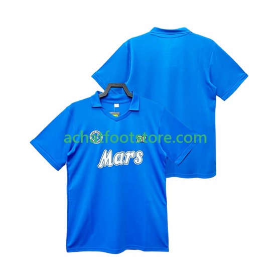 Maillot Naples Rétro Domicile Tenue pour Homme 1988 1989 Manche Courte