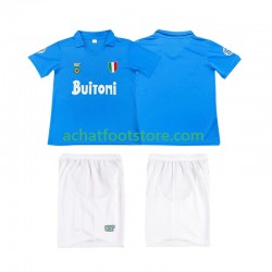 Maillot Naples Rétro Domicile Tenue pour Enfant 1987 1988 Manche Courte Maillot Naples Rétro Domicile Tenue pour Enfant 1987 1988 Manche Courte