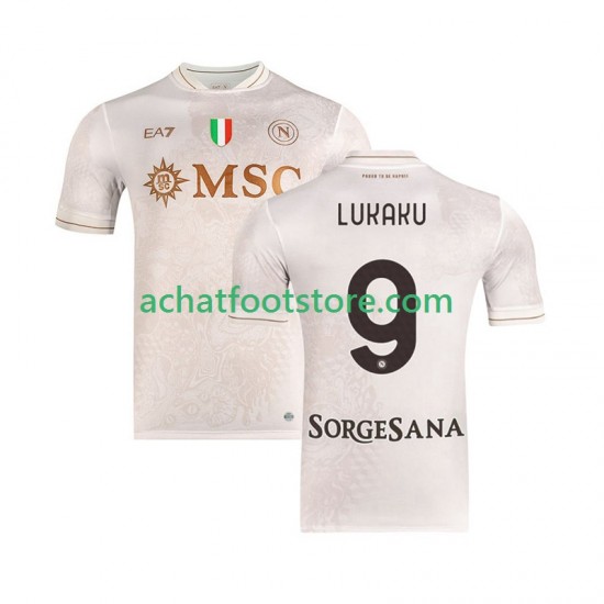 Maillot Naples Romelu Lukaku 9 Extérieur Tenue pour Homme 2025-2026 Manche Courte