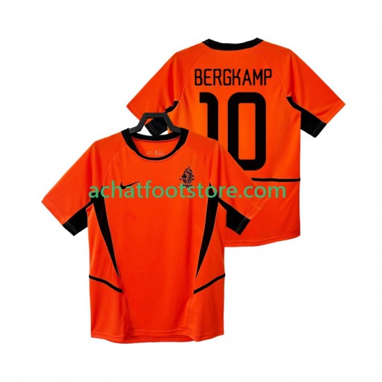 Maillot Pays-Bas BERGKAMP 10 Rétro Domicile Tenue pour Homme 2010 Manche Courte