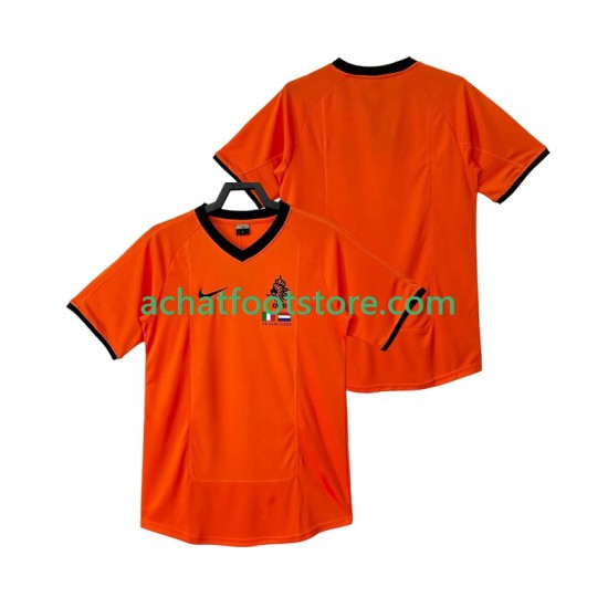 Maillot Pays-Bas Rétro Domicile Tenue pour Homme 2022 Manche Courte