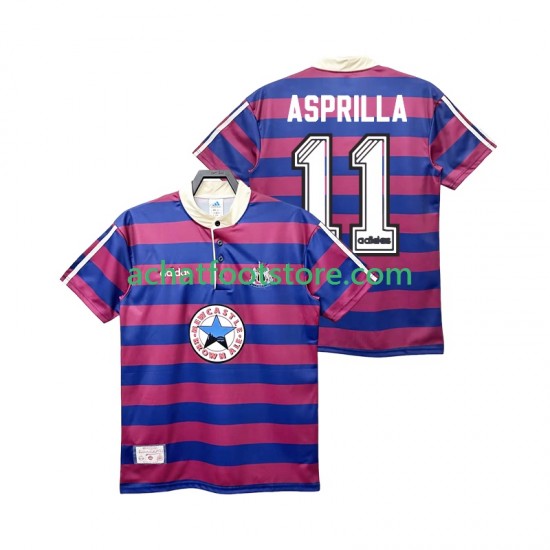 Maillot Newcastle United ASPRILLA 11 Rétro Extérieur Tenue pour Homme 1995 2004 Manche Courte