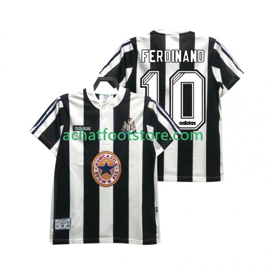 Maillot Newcastle United FERDINANE 10 Rétro Domicile Tenue pour Homme 1995 2004 Manche Courte